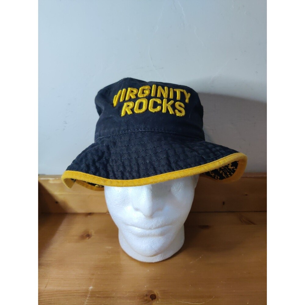 Virginity Rocks Danny Duncan Bucket Hat Cap Adult One Size Black Yellow Cotton